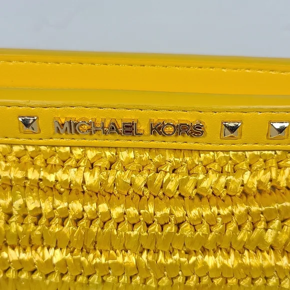Michael Kors Livia Small Cloud Clutch – Butter Yellow, NWT (MSRP: $448)